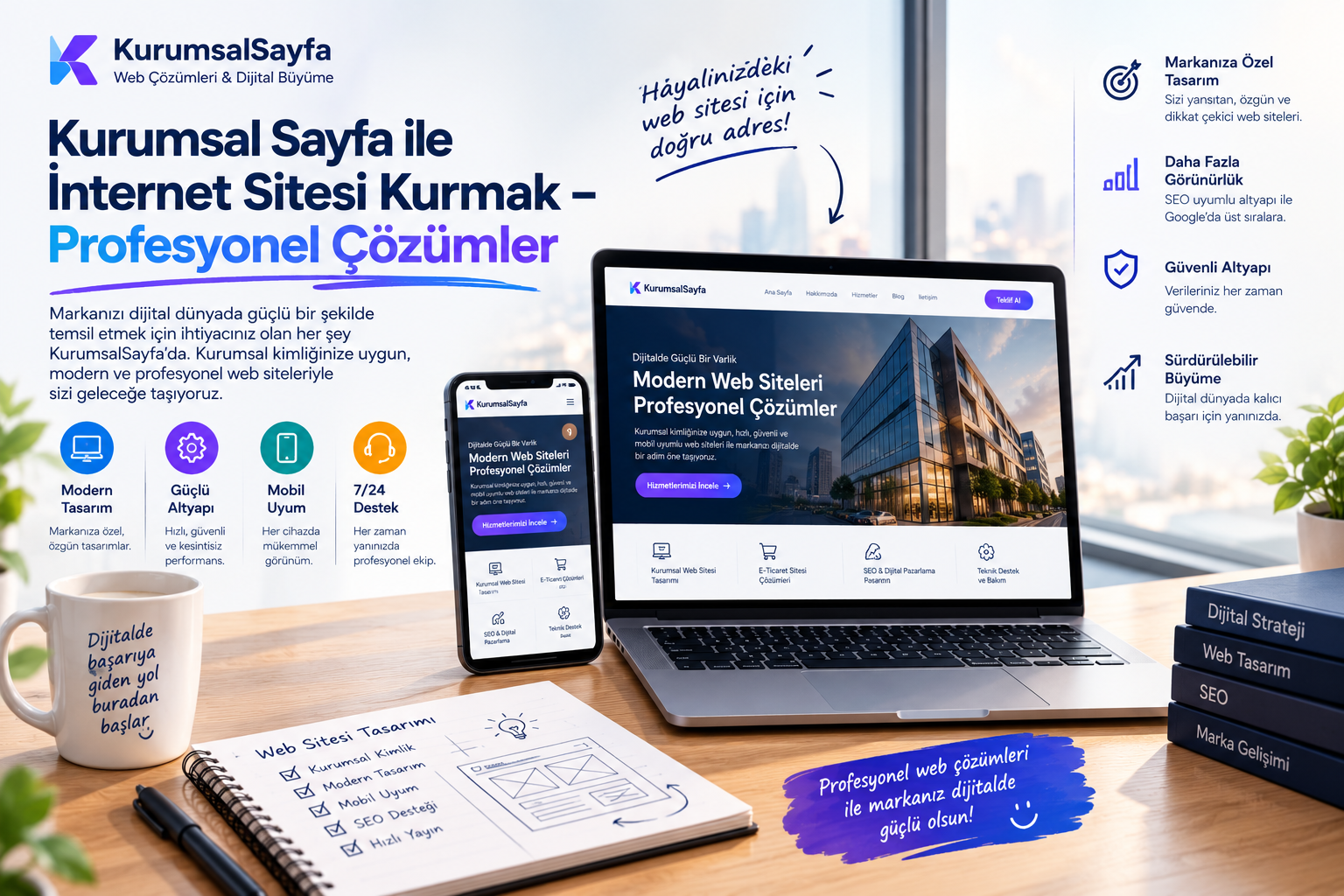 Kurumsal web tasarım ve seo ajansı 18 Internet sitesi kurmak