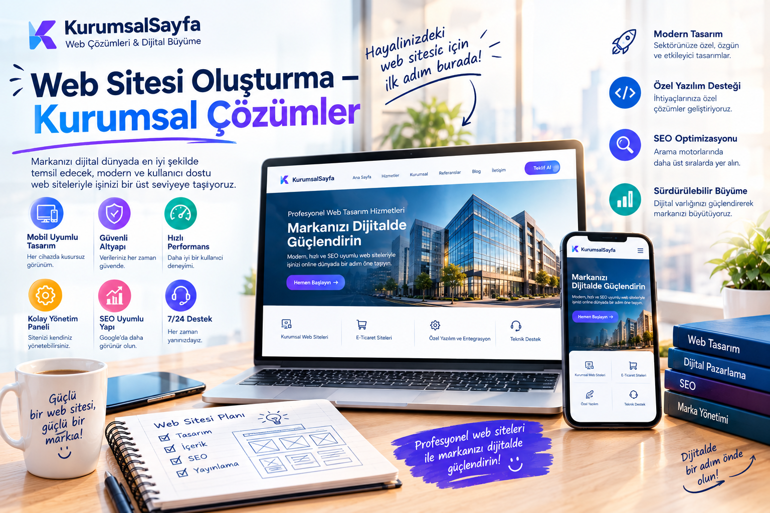 Kurumsal web tasarım ve seo ajansı 16 Web sitesi oluşturma
